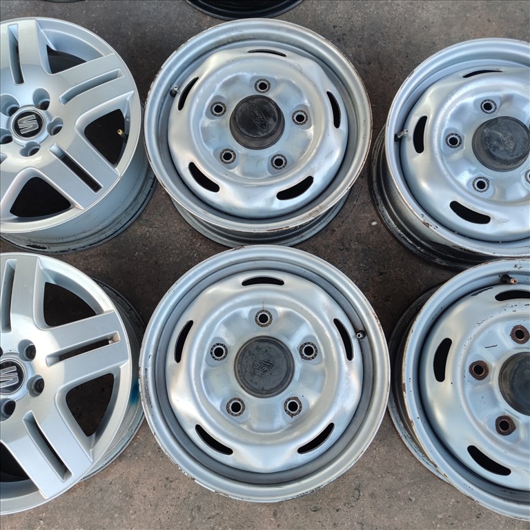 5x160 15 Gyári Ford Transit lemezfelni 48000ft a 4db/49/ 1. kép