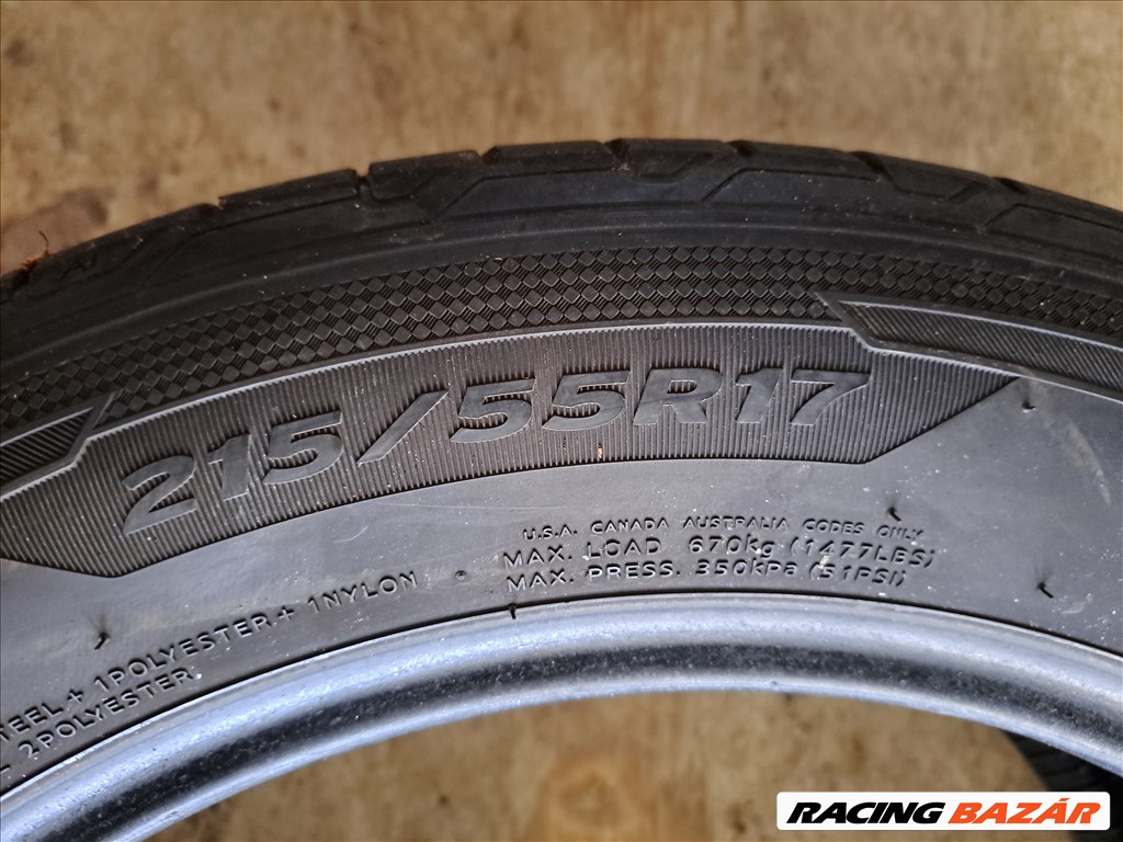 4db 215/55 R17 Hankook ventus prime 3 (Peremvédős) Nyári gumi eladó!!! 7. kép