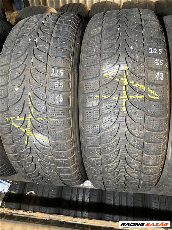  225/55 R18 Bridgestone Blizzak lm-80 98V l 6,5mm l 2db l DOT3215 1. kép