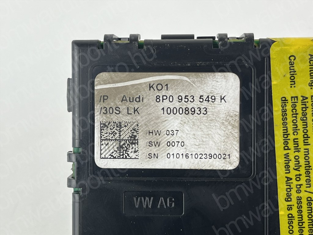 AUDI A3 Sportback (8PA) Multikormány vezérlőegység/modul (8P0953549K) 2. kép