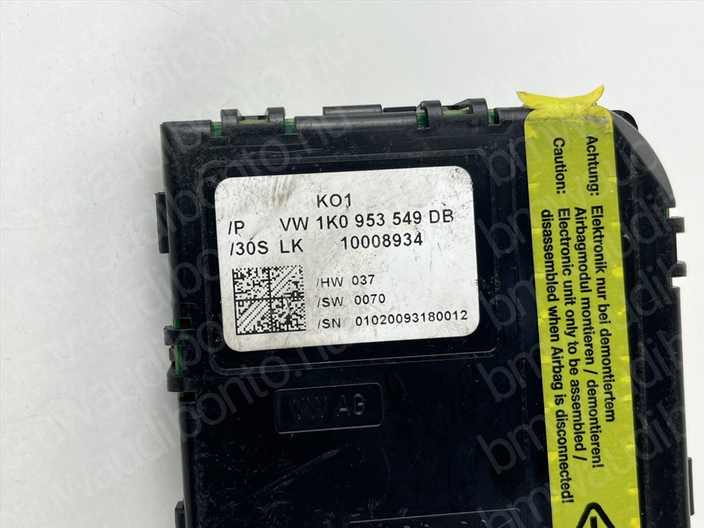 AUDI A3 Sportback (8PA) Multikormány vezérlőegység/modul (1K0953549DB) 2. kép