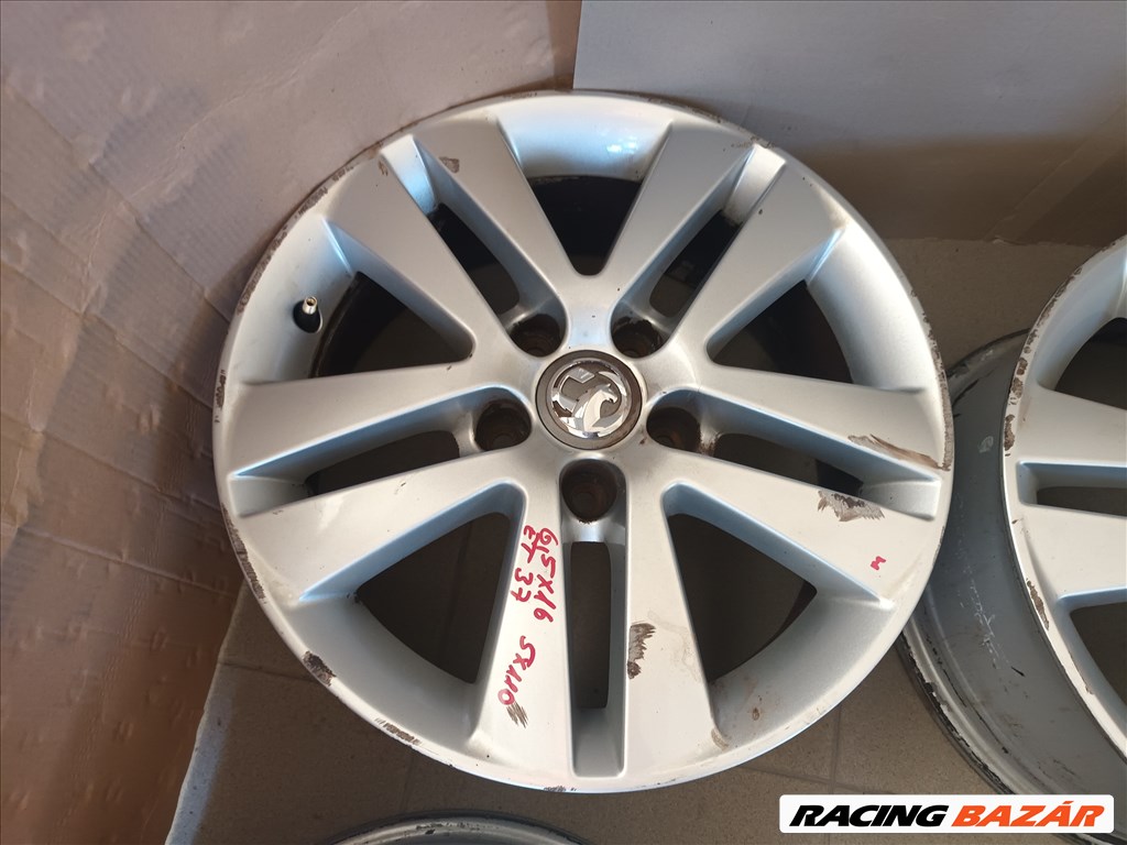 Opel h astra b meriva b zafira 5x110 lyukosztású 6,5JJ 16" használt gyari alufelni tkn 13 4. kép
