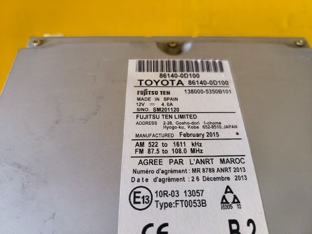 Toyota Yaris (XP130/XP150) Navigációs Fejegység 861400d100 4. kép