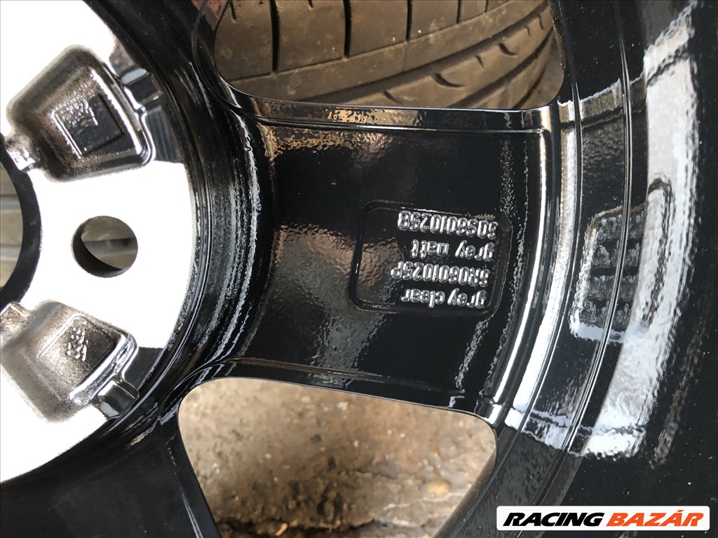 Volkswagen Polo Sport Black Edition gyári 7,5X17-es 5X100-as ET38-as könnyűfém felni garnitúra eladó 6. kép