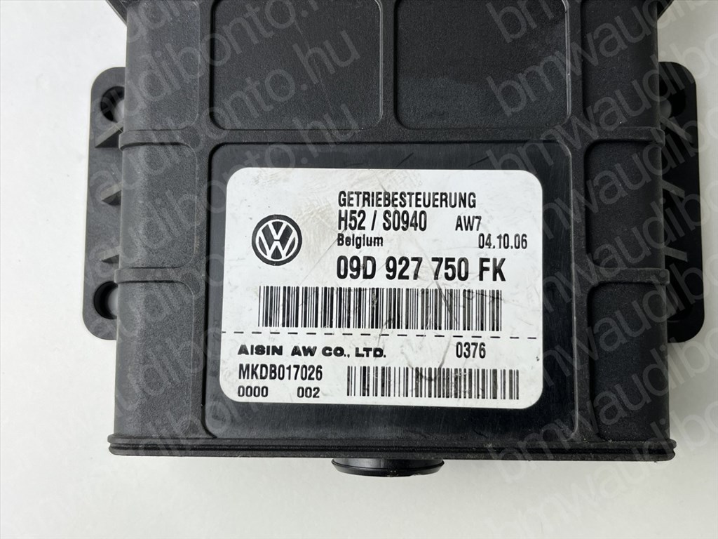 AUDI Q7 (4LB)  3.0 TDI quattro Automataváltó vezérlőegység/modul (09D927750FK) 2. kép