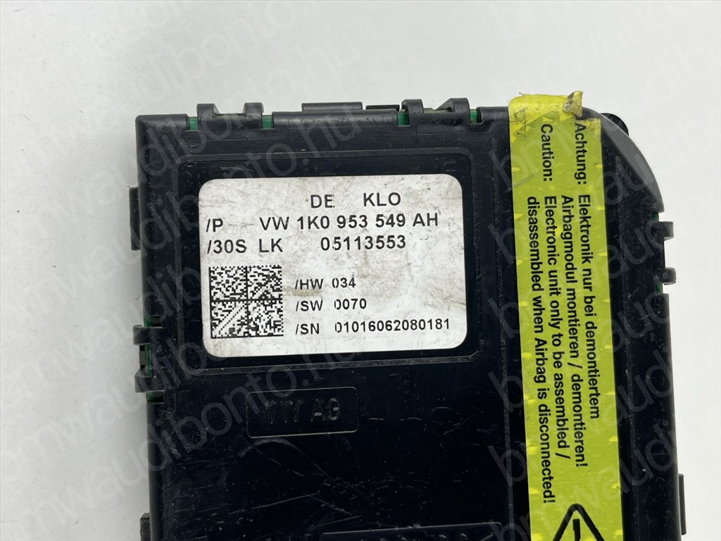 AUDI A3 Sportback (8PA) Multikormány vezérlőegység/modul (1K09953549AH) 2. kép