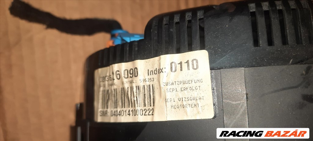 Audi A4 (B6/B7) 2.0 TDI A4 B7 kilóméteróra óracsoport 2.0TDI automata 8e0920901d 0263626090 3. kép