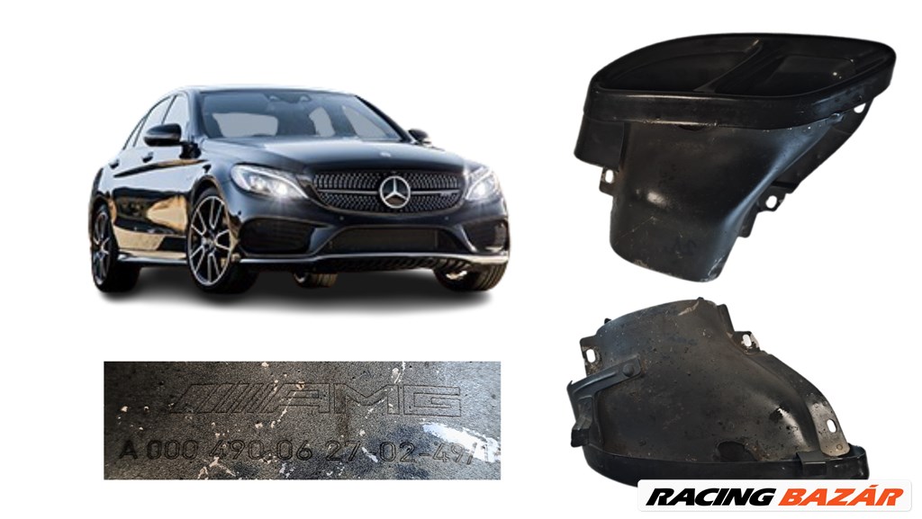 Mercedes C 43 AMG W205 jobb hátsó kipufogó  a000490027 1. kép