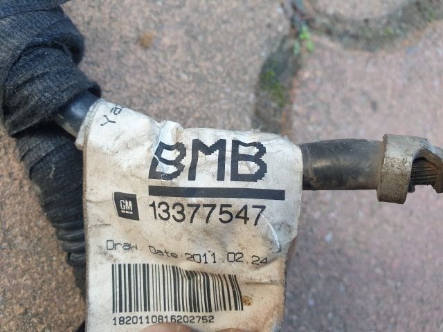 Opel Astra J 1.4 Turbo Akkumulátor kábelköteg A14net  13377547 3. kép