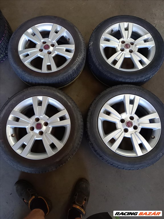  Fiat Doblo 4x98-as 6x16" újszerű (gyári felni) alufelni 195/55 használt Bridgestone nyári gumi sxx2 1. kép