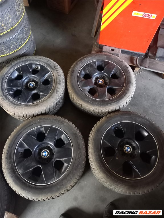 7-es BMW E65/ E66 5x120-as 8x17  (gyári felni) alufelni, 245/55 használt Dunlop téli gumi sxx3 4. kép