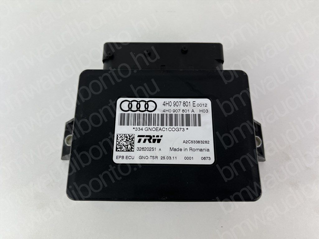 AUDI A6 C7 (4G2, 4GC) Kézifék vezérlő modul (4H0907801E, 4H0907801D) 1. kép