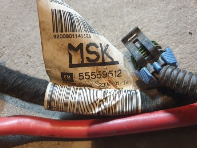 Opel Astra H 1.7 CDTI Akkumulátor kábelköteg Z17dtr Z17dtj A17dtr A17dtj 55559512 3. kép