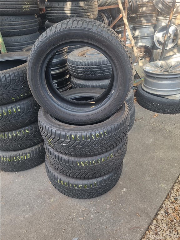  185/5515" újszerű Yokohama BluEarth winter V905 téli gumi 4db  2. kép