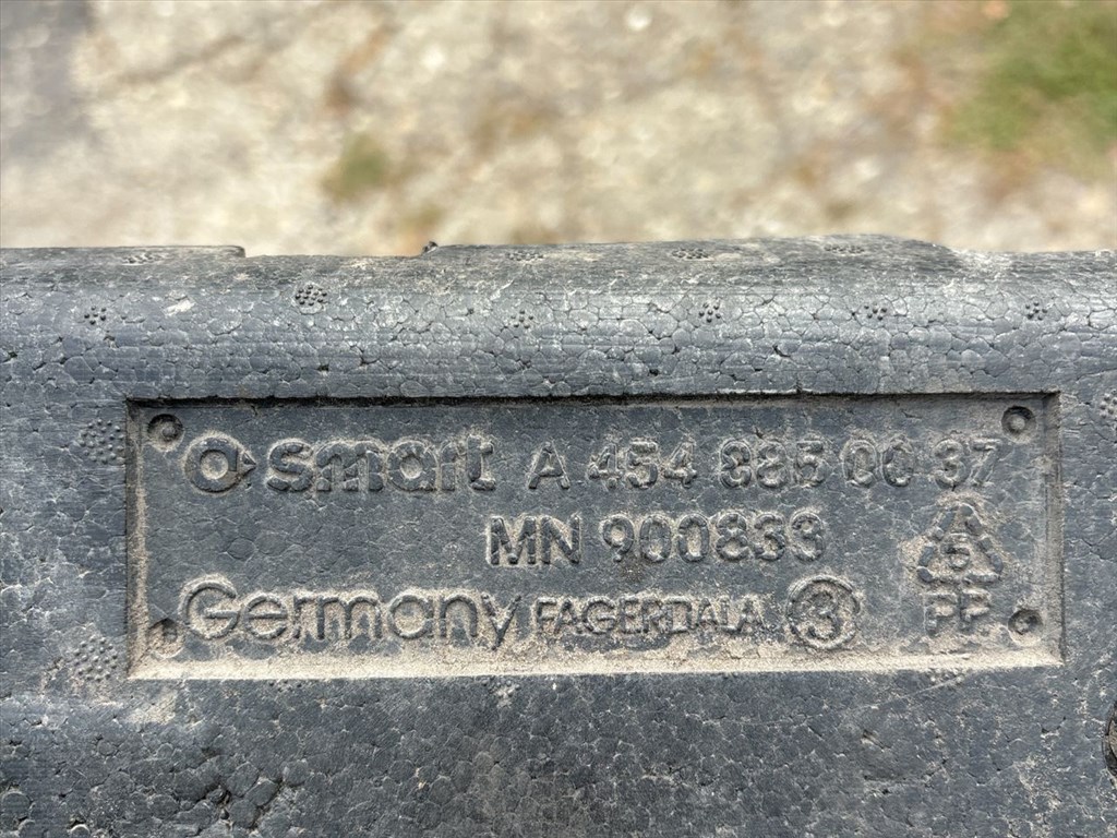 SMART FORFOUR 454 Hátsó Lökhárító Ütközés Elnyelő Hab 3. kép