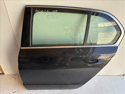 12967 Skoda Superb II. 2009-2015 Bal hátsó Ajtó Fekete