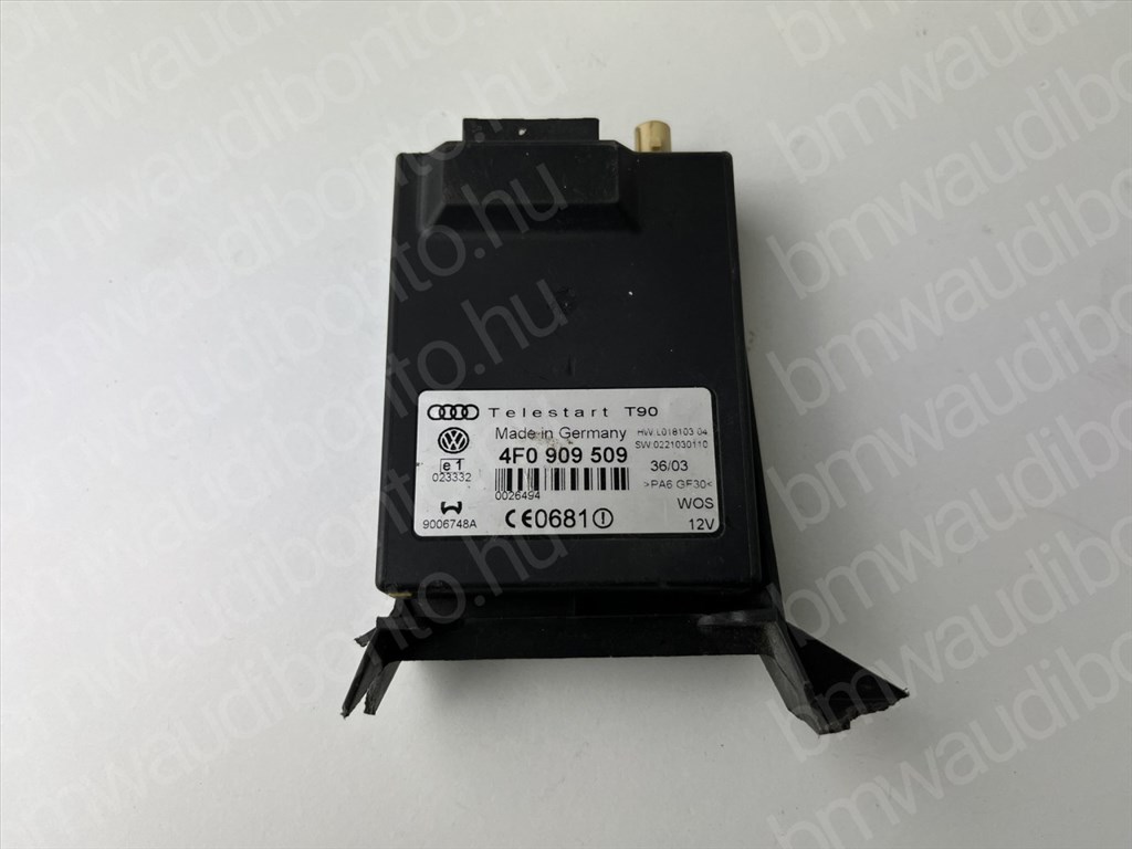 AUDI A6 C6 (4F2) Webasto állófűtés vezérlőegység/modul (4F0909509) 1. kép