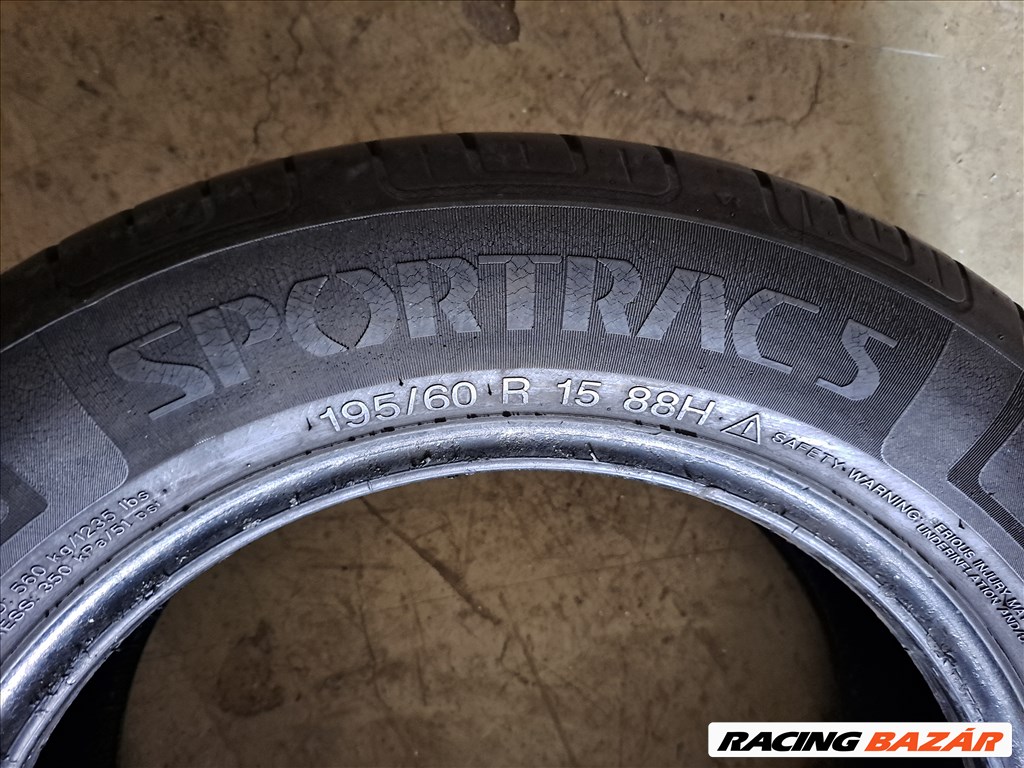 2db 195/60 R15 Vredestein Sportrac 5 nyári gumi eladó!!! ára! 8500Ft/db Állapota: 6mm minta 5. kép