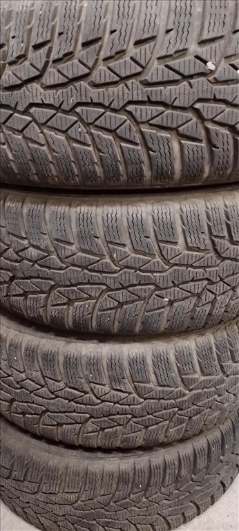  5x100 lyukosztású 14" használt lemezfelni, rajta 185/65 használt Nokian téli gumi gumi  9. kép
