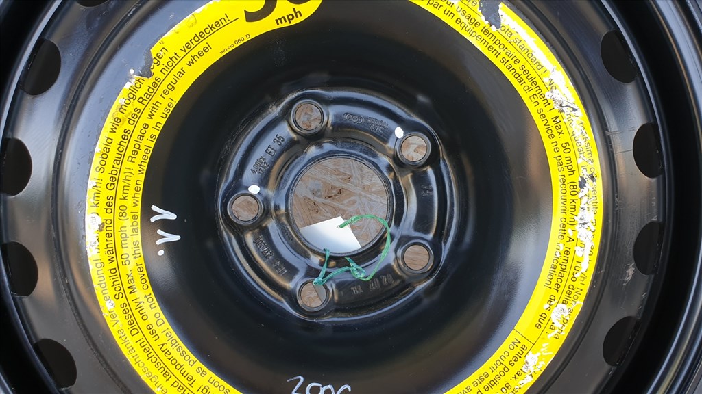 511682 Audi A6, 2006, Pótkerék, Mankókerék. 5X112X17, Agy: 57,1. 8E0601027C 11. kép