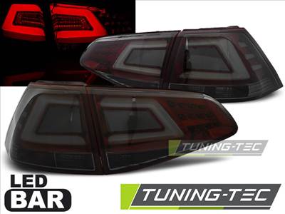 VW GOLF 7 13- SMOKE RED LED BAR Tuning-Tec Hátsó Lámpa