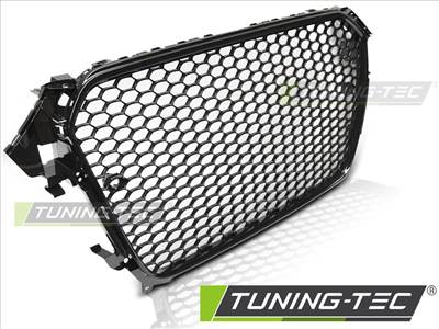 AUDI A4 B8 RS-TYPE 11.11-15 FÉNYES FEKETE KERETŰ PDC  Tuning-Tec Hűtőrács