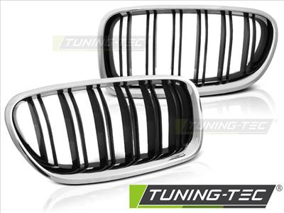 BMW F10 / F11 10-16 M5 LOOK CHROME GLOSY BLACK Tuning-Tec Hűtőrács