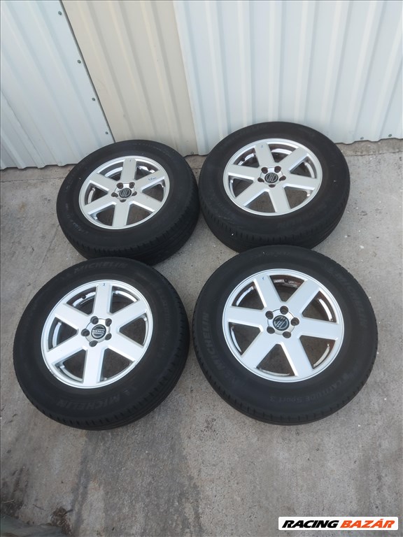  5x108 lyukosztású 17" használt alufelni, rajta 235/65 használt Michelin nyári gumi 2821 1. kép