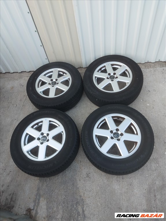  5x108 lyukosztású 17" használt alufelni, rajta 235/65 használt Michelin nyári gumi 2821 2. kép