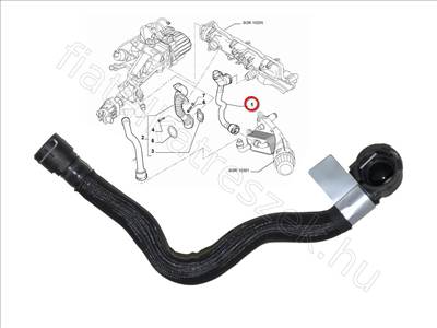 EGR hűtő cső 2.0 M-Jet - FREEMONT, DOBLO, GIULIETTA, 500X, DUCATO - 55269957, 55230555 -  - FIAT eredeti Eredeti új 55269957