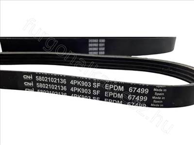 Hosszbordás szíj 2.3 (klíma) 4PK903EE - DAILY, DUCATO - 5802102136, 504066407 -  - FIAT/IVECO eredeti Eredeti új 5802102136