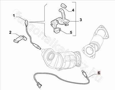 Lambdaszonda alsó Ducato 2.3D Euro 6 - DUCATO - 55281074 -  - FIAT eredeti Eredeti új 55281074