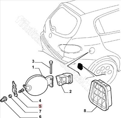 Határoló - 147, YPSILON - 46737169 -  - FIAT eredeti Eredeti új 46737169