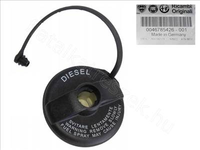 Tanksapka - JUMPER, PUNTO, BRERA, GT, SPIDER, MITO - 46785426, 46785525 -  - FIAT eredeti Eredeti új 46785426
