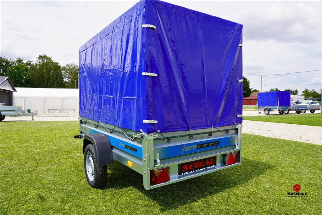 Csak októberben új Faro Tractus 220 utánfutó ponyvával (160cm) és rendszámmal most br. 668.000 Ft 2. kép