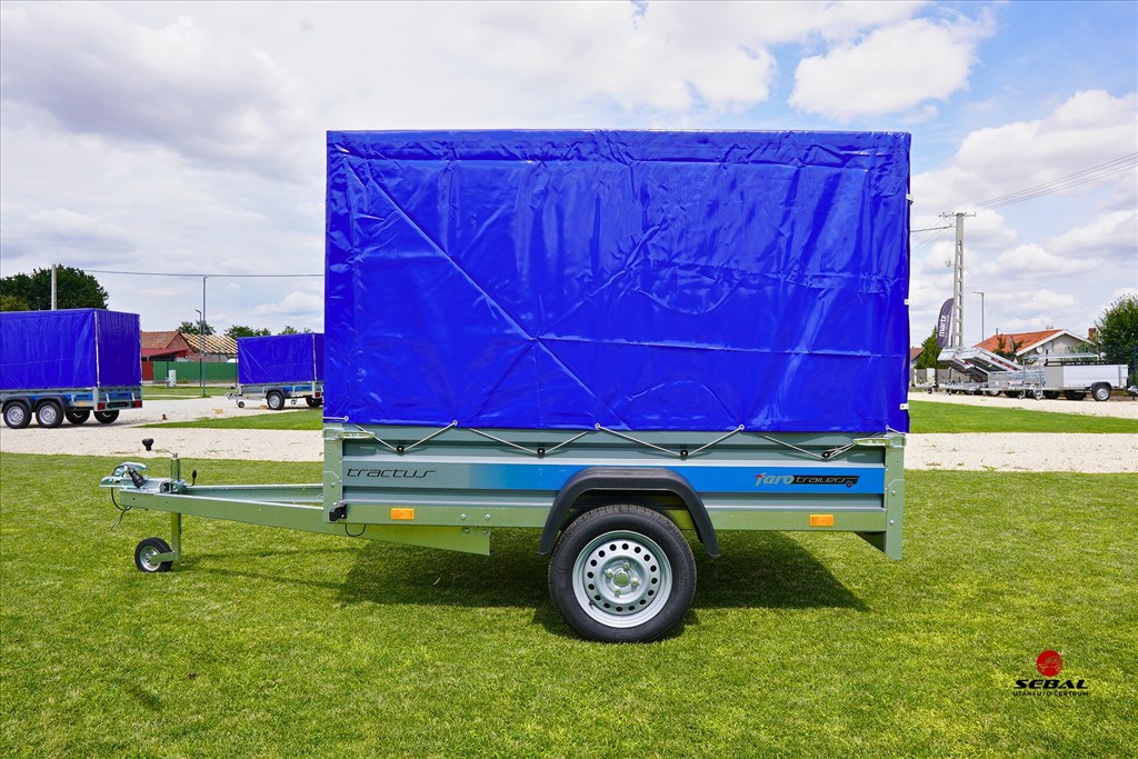 Csak októberben új Faro Tractus 220 utánfutó ponyvával (160cm) és rendszámmal most br. 668.000 Ft 1. kép