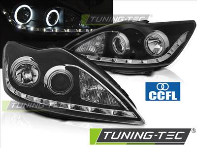 FORD FOCUS II 02.08-10 ANGEL EYES CCFL BLACK  Tuning-Tec Fényszóró