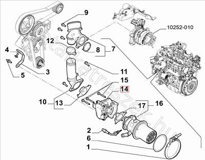 EGR elektromos szelep - COMPASS, RENEGADE, TONALE, TIPO, DOBLO, 500X - 46349574 -  - FIAT eredeti Eredeti új 46349574