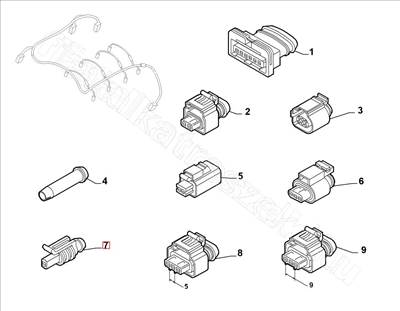 Kábel csatlakozó - CROMA, JUMPER, GIULIA, DELTA, SPIDER, 4C - 71749527, 71774318 -  - FIAT eredeti Eredeti új 71749527