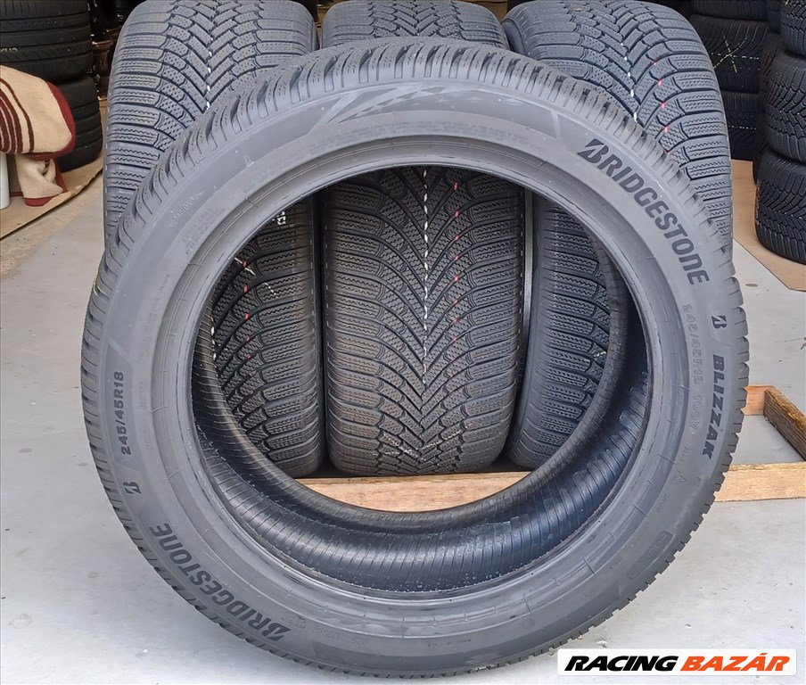 Tesztgumi! Bridgestone Blizzak6 245/45 R18 téli gumik 135e/4db 4. kép