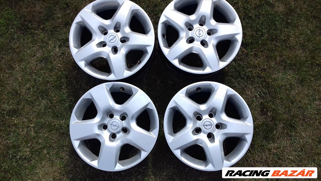  5x110 lyukosztású 6,5JJ 16" használt (gyári felni) Opel struktur lemezfelni 1. kép