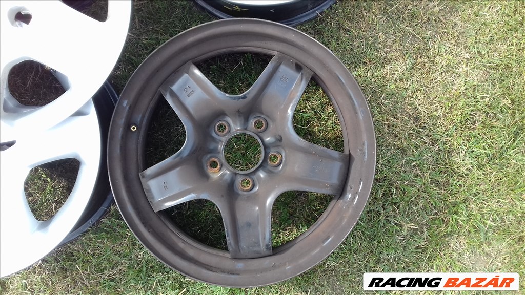  5x110 lyukosztású 6,5JJ 16" használt (gyári felni) Opel struktur lemezfelni 3. kép