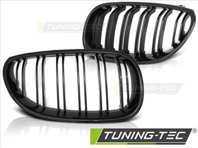 BMW E60/E61 07.03-10 FÉNYES FEKETE DOUBLE BAR M-LOOK  Tuning-Tec Hűtőrács ()