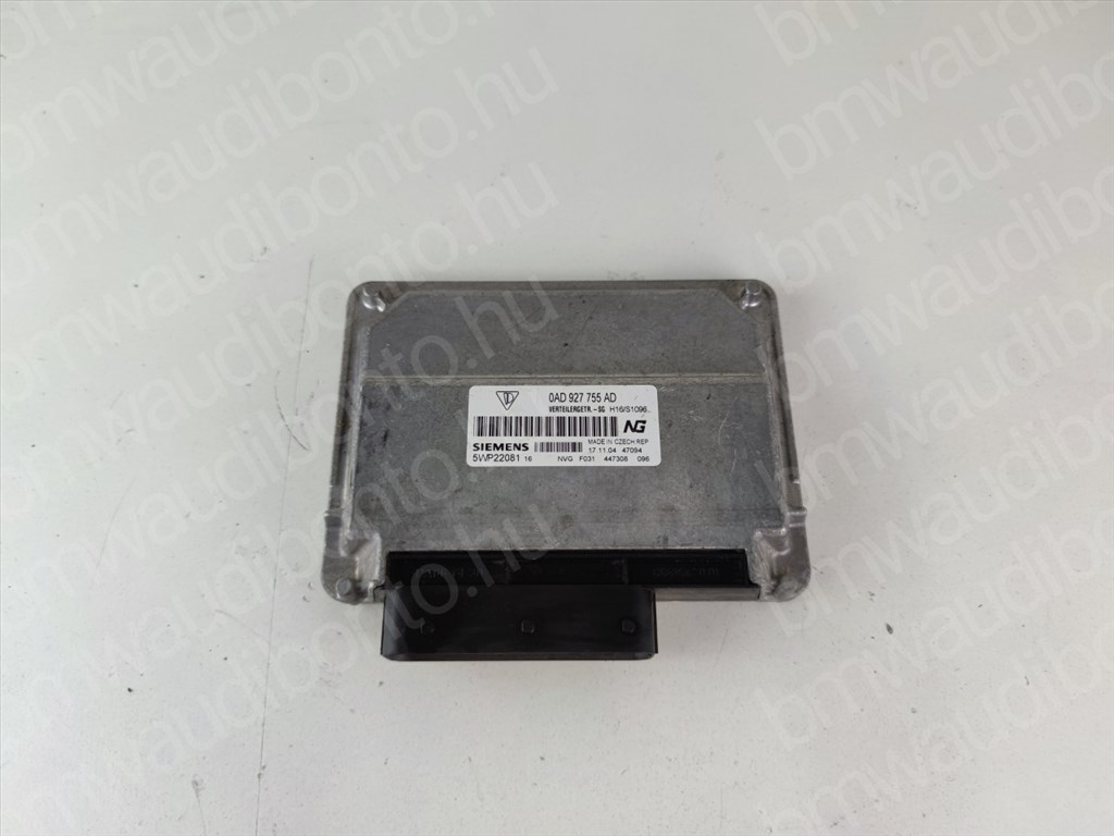 VOLKSWAGEN TOUAREG (7LA, 7L6, 7L7)  3.0 TDI Automataváltó vezérlőegység/modul (0AD927755AD) 1. kép