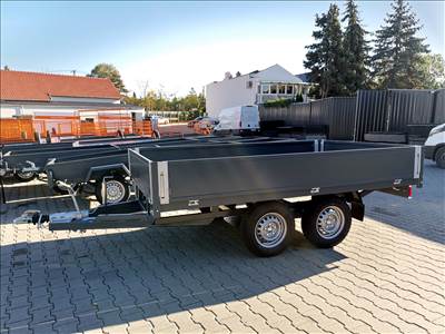 Új utánfutó (180x300 cm) 2000 Kg fékes, 2 tengelyes