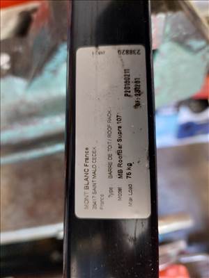 Tetőcsomagtartó fix pontos