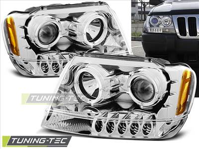 JEEP GRAND CHEROKEE Angel Eyes króm 99-05.05  Tuning-Tec Fényszóró