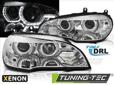 BMW X5 E70 07-10 XENON DRL LED CHROME HID Tuning-Tec Fényszóró