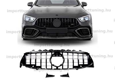 Mercedes CLA C118 X118 2019- GT Fényes Fekete PDC Hűtőrács