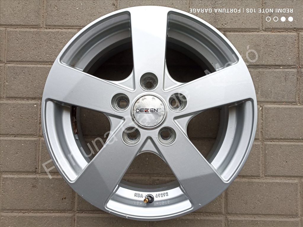 5x114,3 15" Dezent TD használt alufelni garnitúra 5. kép